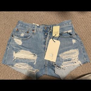 Levi’s 501 high rise shorts